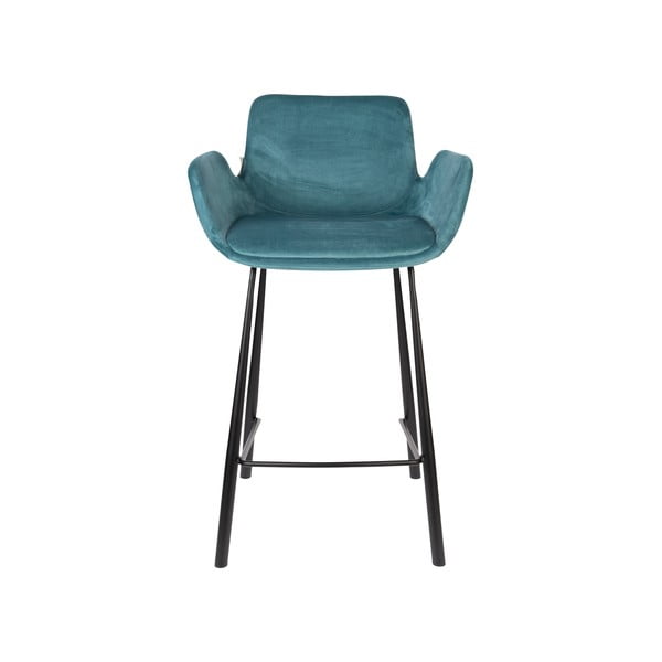 Zaļganzili samta bāra krēsli (2 gab.) 91,5 cm Brit – Zuiver