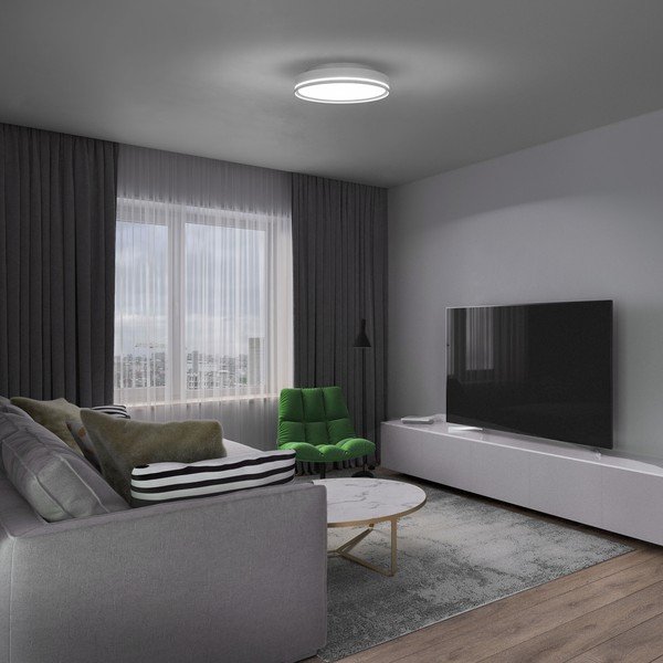 Balta griestu lampa SULION Orion, ø 40 cm-image-4