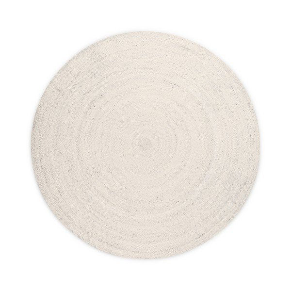 Krēmkrāsas divpusējs/ar rokām darināts džutas apaļš paklājs ø 200 cm Braided – Hanse Home