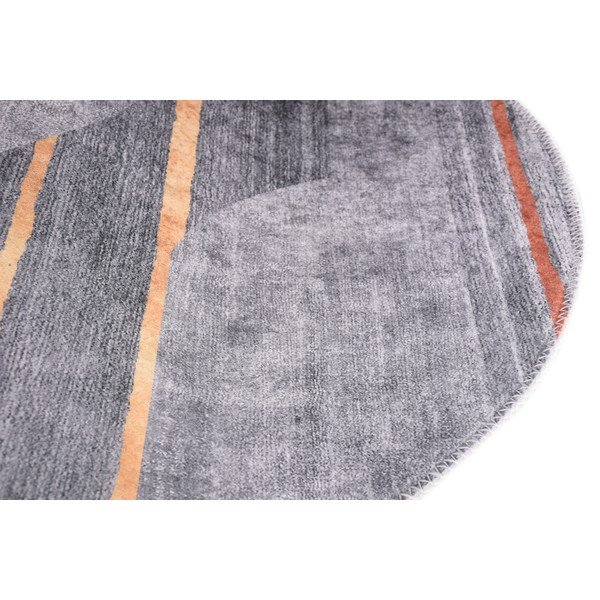 Pelēks mazgājams paklājs 120x180 cm Oval – Vitaus-image-2