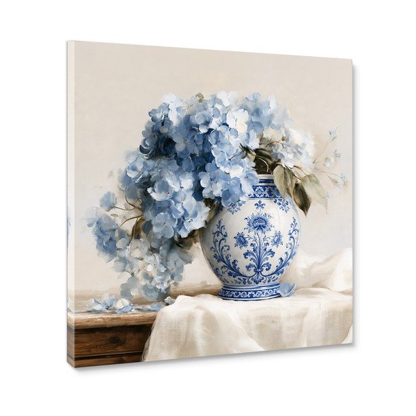 Drukāta glezna uz audekla 60x60 cm Porcelain Vase – Styler-image-3
