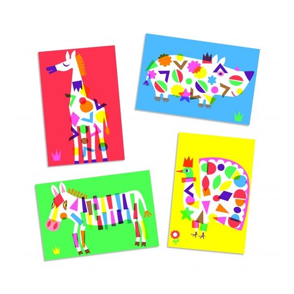 Djeco mākslas komplekts Krāsainas figūras-image-2