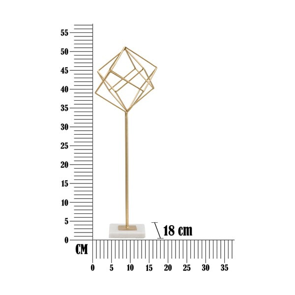 Statuete zelta krāsā Mauro Ferretti Cube-image-2