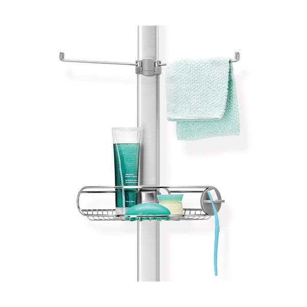 Pelēks regulējams metāla vannas istabas plaukts – simplehuman-image-3