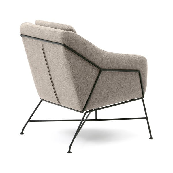 Bēšs atpūtas krēsls Brida – Kave Home-image-4