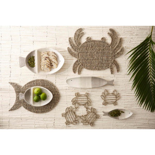 Jūras zāles paliktnis 38x48 cm Sumatra – Côté Table-image-1