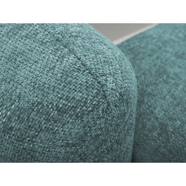 Zils salokāms stūra dīvāns no šenila auduma ar uzglabāšanas vietu (ar labo stūri/ar zvilni) Mele – Makamii-image-4