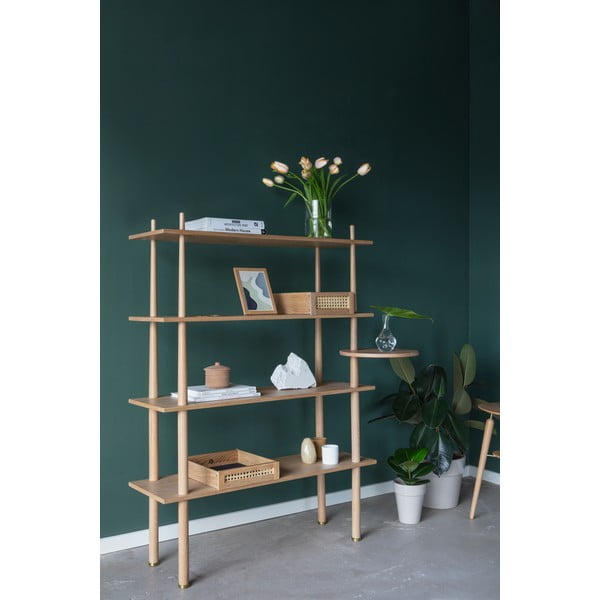 Dabīga toņa modulārā plauktu sistēma ar ozolkoka imitāciju 110x148 cm Stories – UMAGE-image-4