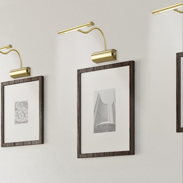 Misiņa krāsas LED sienas lampa ar saliekamu konstrukciju/ar regulējamu spilgtumu Curtis – Trio-image-1