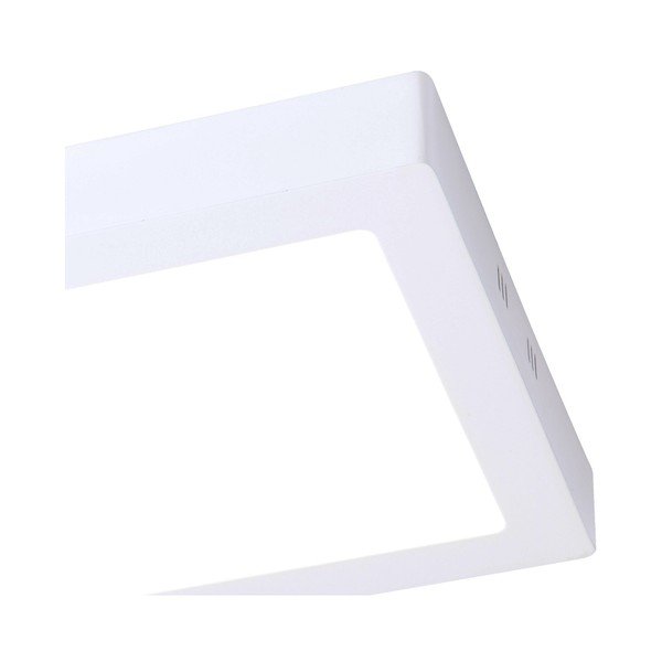 Balta kvadrātveida griestu lampa SULION, 30 x 30 cm-image-3