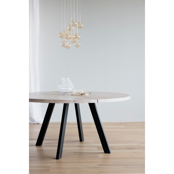 Apaļš ēdamgalds no balināta ozolkoka Rowico Freddie, ø 160 cm-image-1