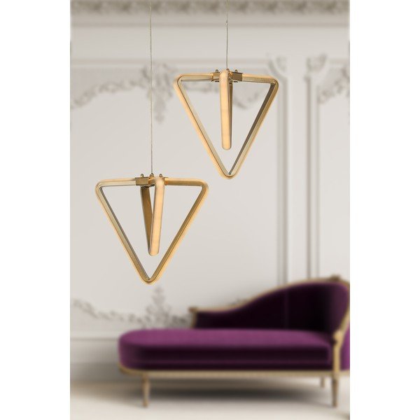 Bronzas krāsas metāla LED piekaramā lampa ø 20 cm Baris – Squid Lighting-image-1