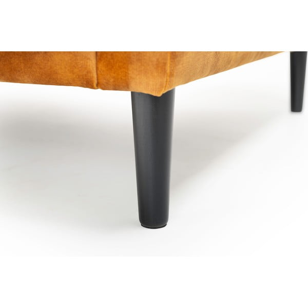 Dzeltens samta dīvāns Scandic Adagio, platums 153 cm-image-4