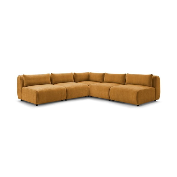 Sinepju dzeltens stūra dīvāns (maināms stūris) Jeanne – Bobochic Paris-image-3