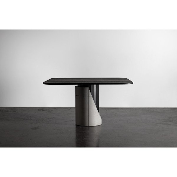 Ēdamgalds ar ozolkoka imitācijas virsmu 140x140 cm Sharp – Lyon Béton-image-3