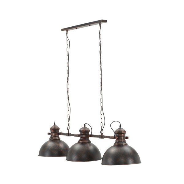 Melna piekaramā lampa ar 3 abažūriem Mauro Ferretti Industry-image-2