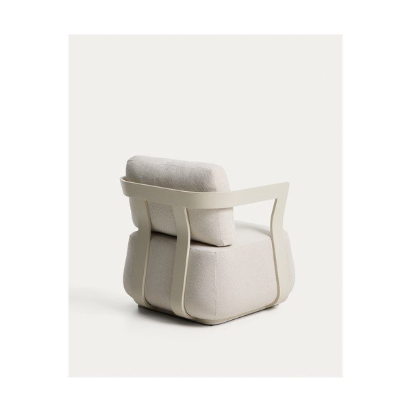 Krēmkrāsas polsterēts dārza atpūtas krēsls Tamaris – Kave Home-image-4