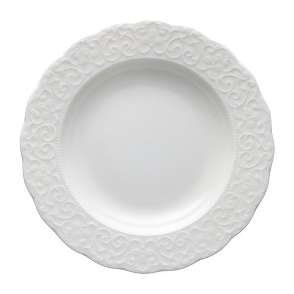 Balts zupas porcelāna šķīvis ø 22 cm Gran Gala – Brandani