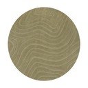 Haki ar rokām darināts vilnas apaļš paklājs ø 160 cm Mesmerise Sage – Flair Rugs