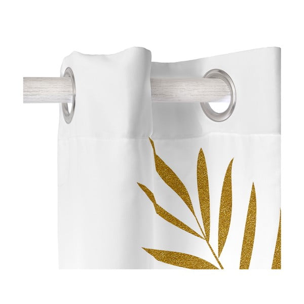 Balts aizkars 140x300 cm Foliage – Blanc-image-1