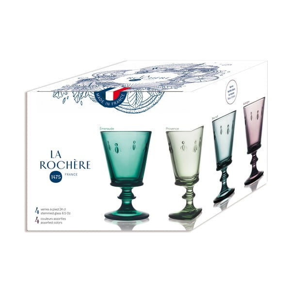Vīna glāzes (4 gab.) 230 ml Abeille – La Rochére-image-3