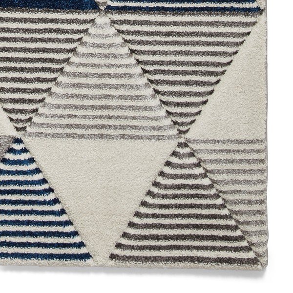 Zili pelēks paklājs Think Rugs Brooklyn Geo, 160 x 220 cm-image-4