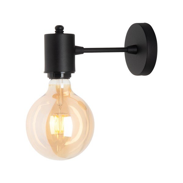 Melna metāla sienas lampa Alto – Squid Lighting-image-2