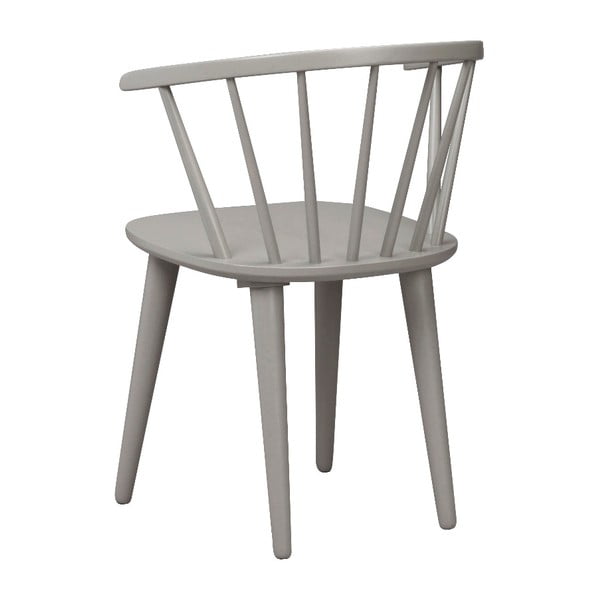 Gaiši pelēks gumijkoka ēdamistabas krēsls Rowico Carmen-image-3