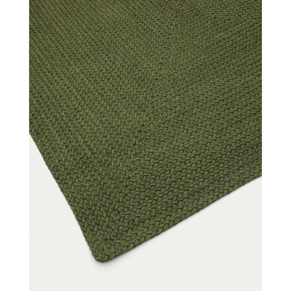 Zaļš iekštelpu un āra paklājs no pārstrādātas šķiedras 160x230 cm Despas – Kave Home-image-2