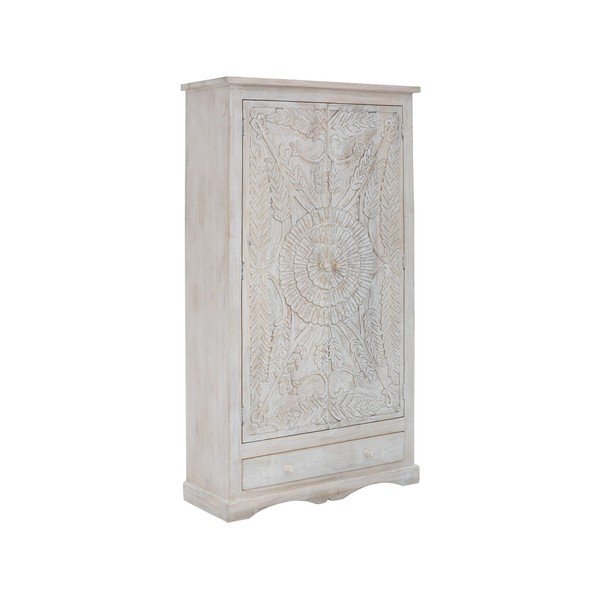 Balts mango masīvkoka drēbju skapis 100x175 cm Rana – Støraa-image-1