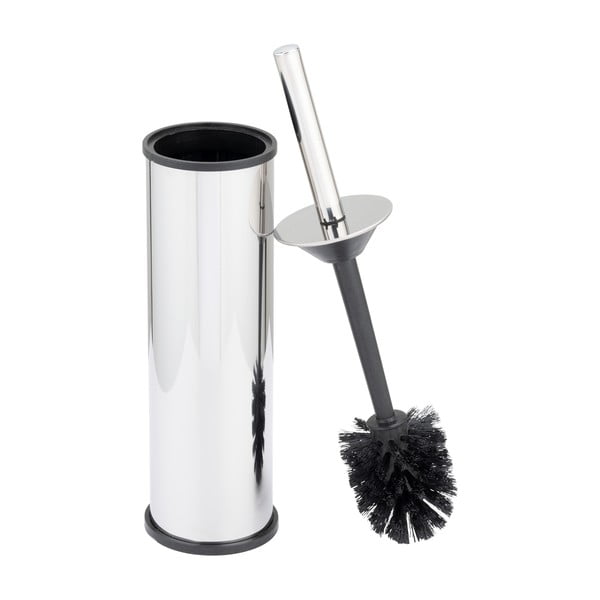 Spīdīgas sudraba krāsas nerūsējošā tērauda tualetes birste Olmedo – Wenko-image-1