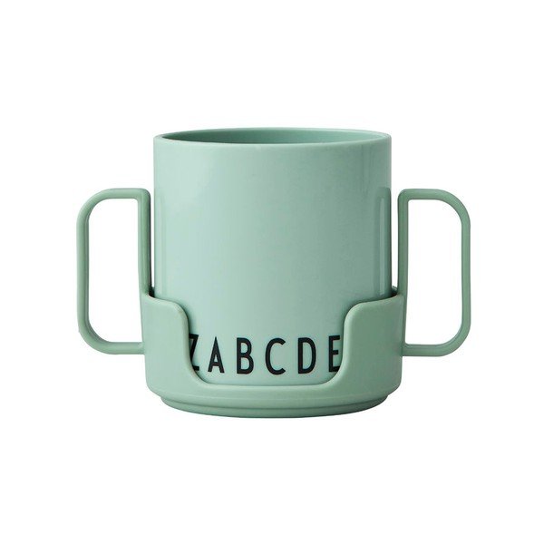 Zaļa bērnu krūze Design Letters Eat & Learn-image-3