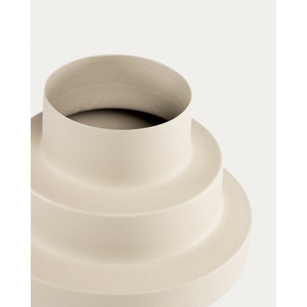 Bēša tērauda vāze (augstums 23 cm) Velia – Kave Home-image-3