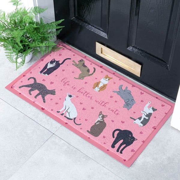 Kājslauķis 40x70 cm Life Is Better With Cats – Artsy Doormats-image-1