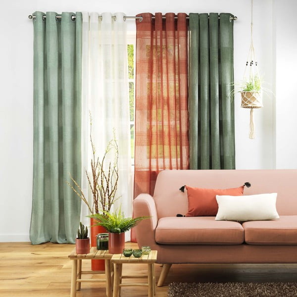 Zaļš dienas aizkars 140x280 cm Terraza – douceur d'intérieur-image-4