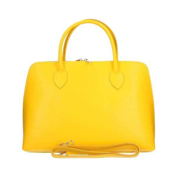 Dzeltena ādas somiņa Chicca Borse Arancio