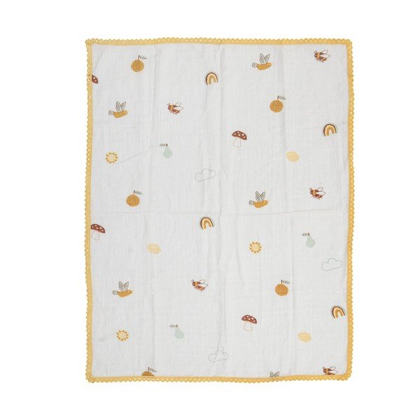 Balta bērnu sega 80x100 cm Agnes – Bloomingville Mini-image-2