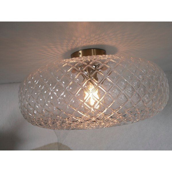 Bēša griestu lampa ar stikla abažūru ø 44 cm Venice – it's about RoMi-image-2