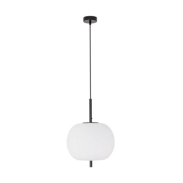 Balta/melna stikla piekaramā lampa ø 30 cm Lato – Nova Luce