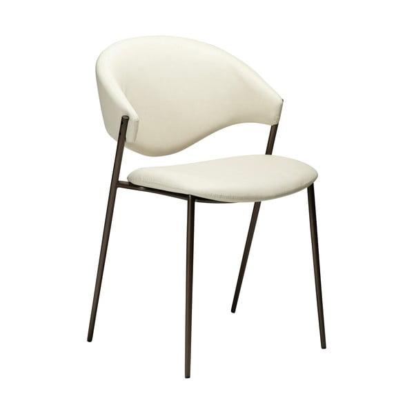 Ziloņkaula krāsas mākslīgās ādas pusdienu krēsls Zone – DAN-FORM Denmark