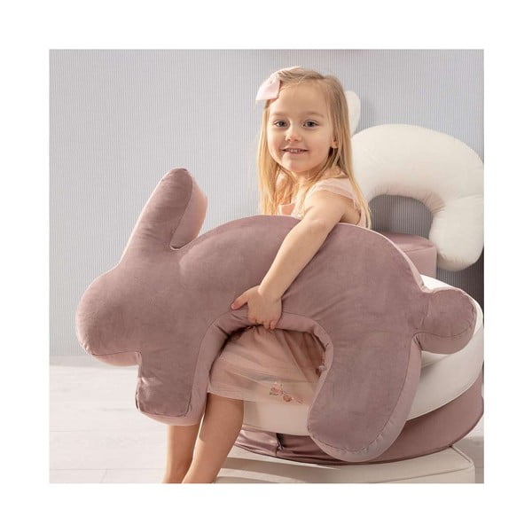 Piparmētru zaļš zīdīšanas spilvens Velvet Bunny – Yellow Tipi-image-3