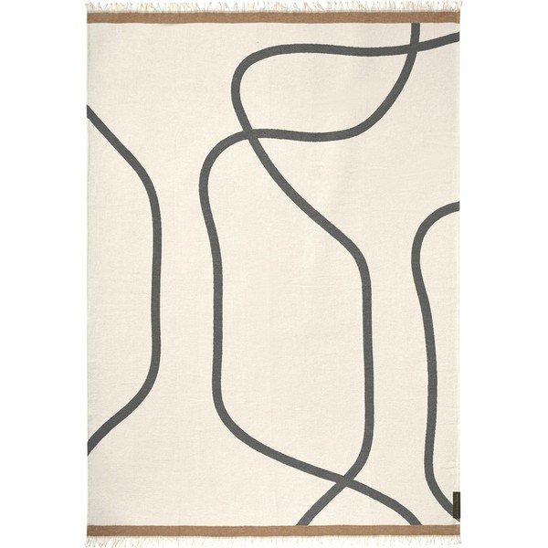 Krēmkrāsas pleds 130x175 cm Shadow  – Mette Ditmer Denmark