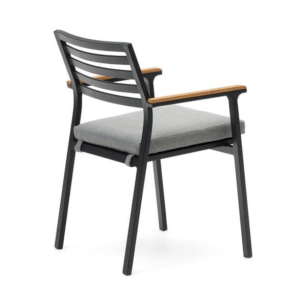 Melns metāla dārza krēsls Bona – Kave Home-image-4