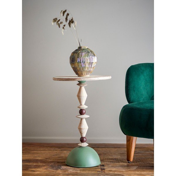 Egles masīvkoka apaļš sānu galdiņš ø 40 cm Mannelli – Bloomingville-image-1