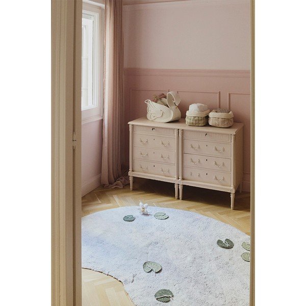 Gaiši rozā tekstila bērnu rotaļlietu grozs 30x20x20 cm Swan Rose – Lorena Canals-image-2