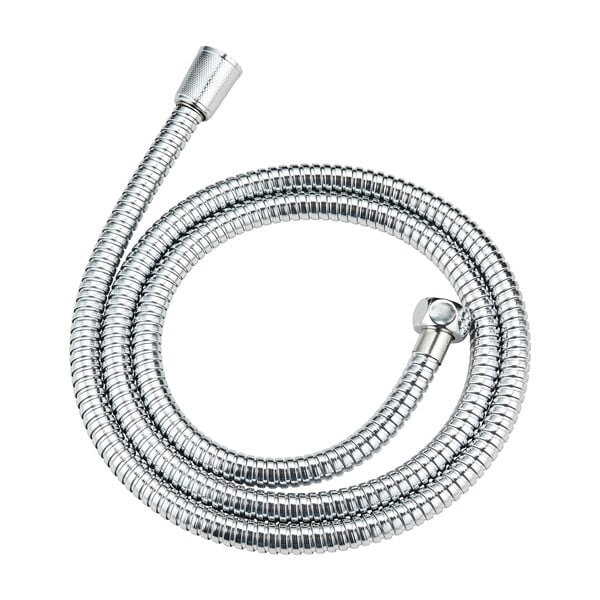 Spīdīgas sudraba krāsas dušas galva ar šļūteni Basic Line – Wenko-image-3