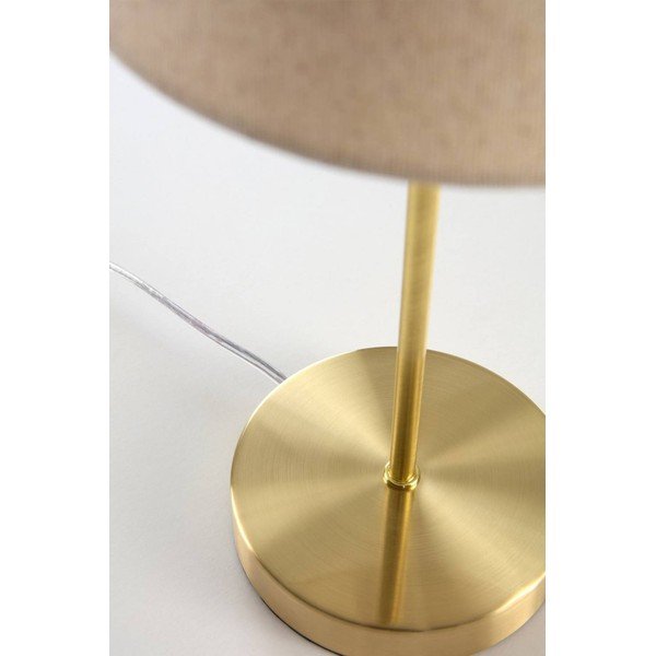 Bēša/misiņa krāsas tekstila galda lampa (augstums 39 cm) Lasse – Jotex-image-4