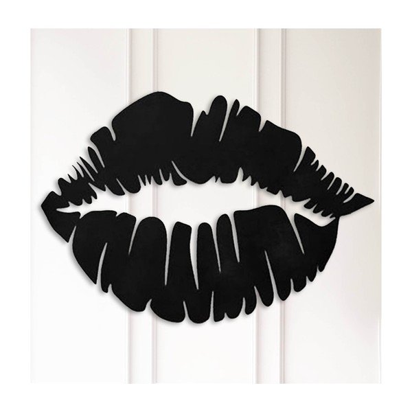 Melna sienas apdare Lips
