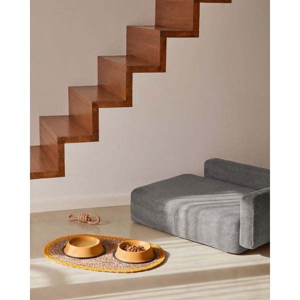 Tumši pelēka suņu gulta 73x60 cm Bowie – Kave Home-image-1