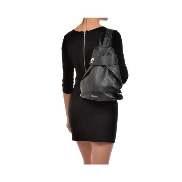 Melna ādas mugursoma Anna Luchini Makna-image-1